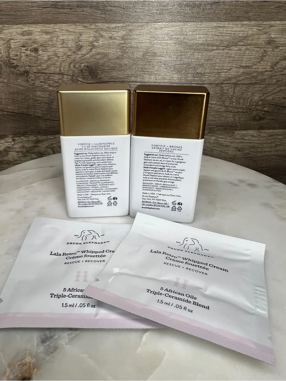 Drunk Elephant highlighter and bronzer drops B-Goldi & D-Bronzi (Set of 2)